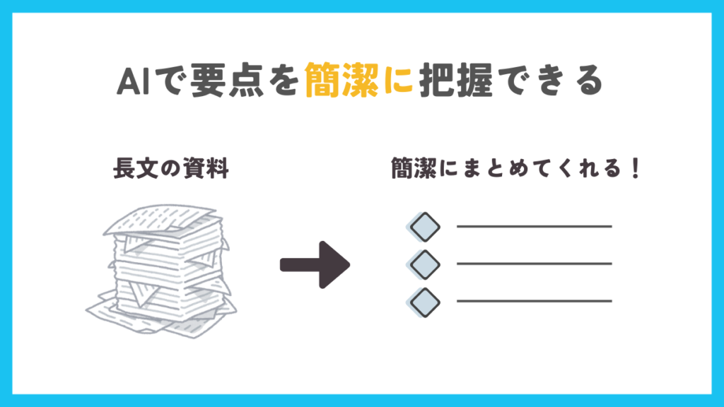 要点を簡潔に把握できる