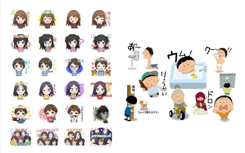 LINEスタンプ制作例