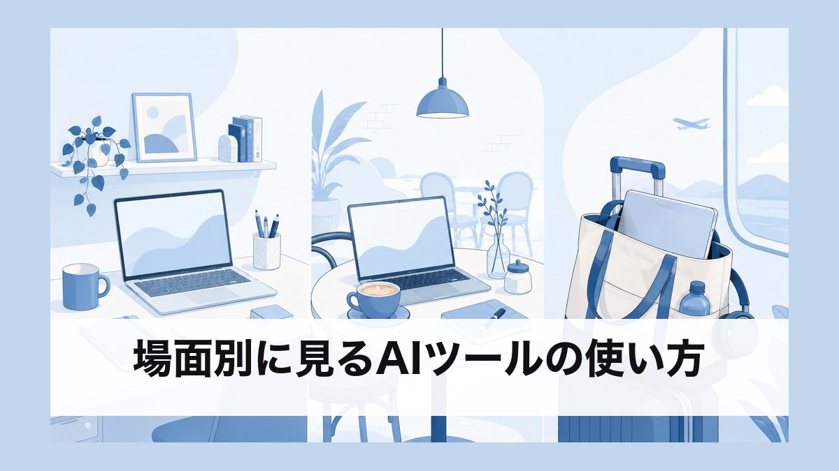 場面別に見るAIツールの使い方