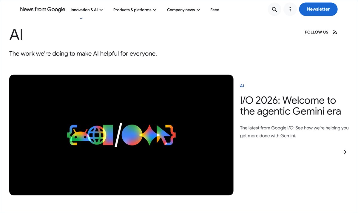 Google の公式ページ
