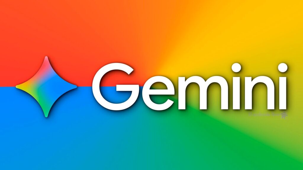 赤・オレンジ・黄・青・緑が混ざったカラフルな背景に、星形のマークと白い文字でGeminiと書かれたロゴの画像。Gemini Enterprise、損保ジャパンは毎日1万1900人が使う