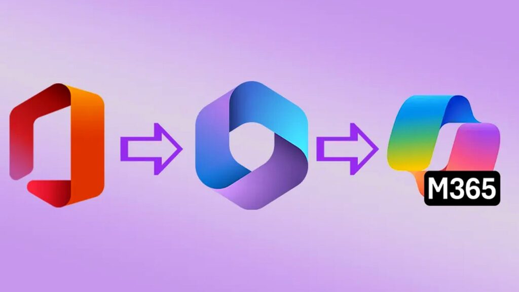 Microsoft OfficeのロゴとMicrosoft CopilotのロゴとM365のロゴが矢印でつながれたイラスト。偽サイトでなくMicrosoft正規画面で1.2万口座が奪われた