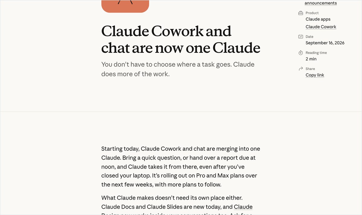 Claude公式サイトのDocsとSlides紹介ページ