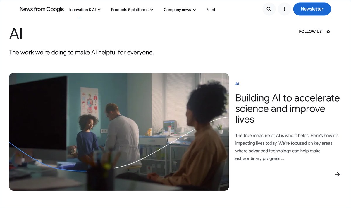 Google の公式ページ