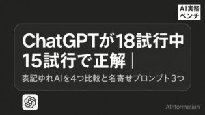 表記ゆれチェックAIを4つ比較！名寄せプロンプト3つと選び方