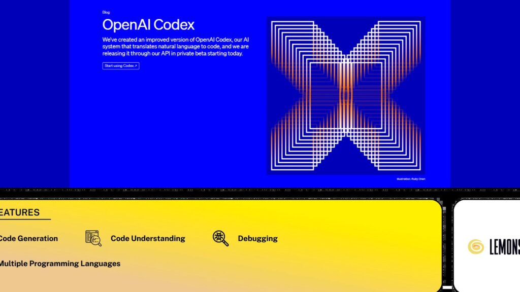 OpenAI Codexの紹介ブログページと、コード生成やデバッグなど機能一覧が並ぶ画面。ChatGPT、15日で5回目の利用枠リセット Chatの会話は対象外だ