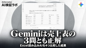 Excel読み込みAIを4つ比較！集計に使えるプロンプト3つ