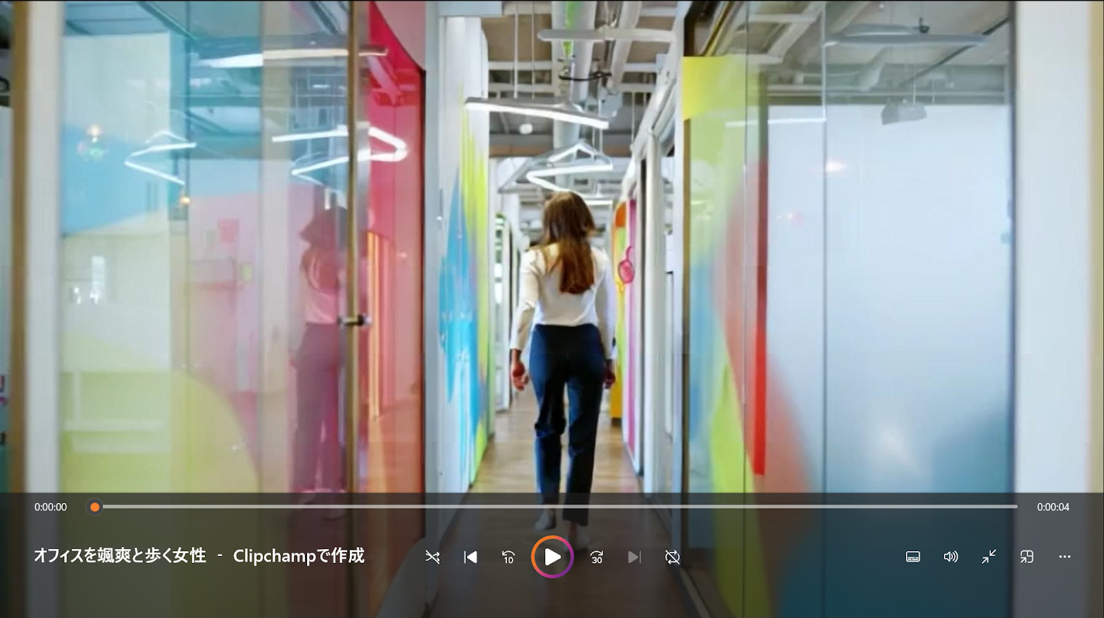 Canva（動画生成AIアプリ）で実際に作成した動画の1コマ