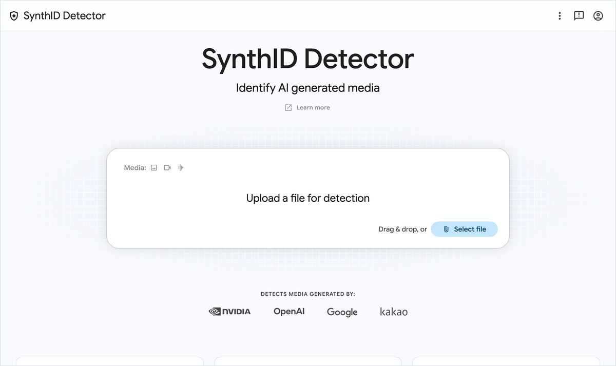 SynthID Detector の公式サイト