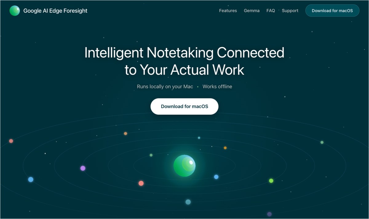 Google AI Edge Foresightの公式ページ