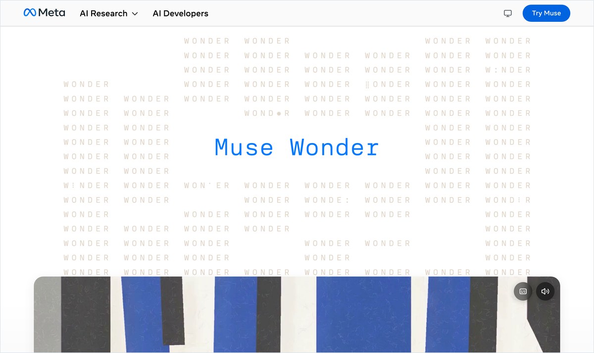 Muse Wonderを紹介するMetaの公式ブログ