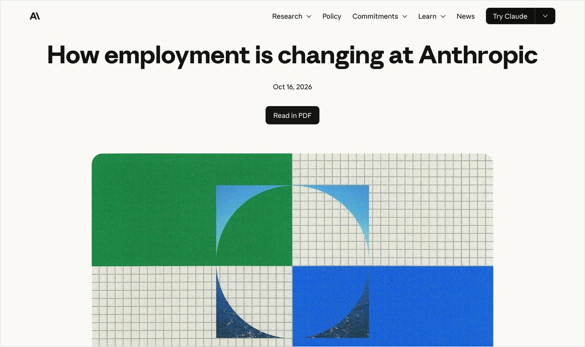 Anthropicの雇用の変化の報告
