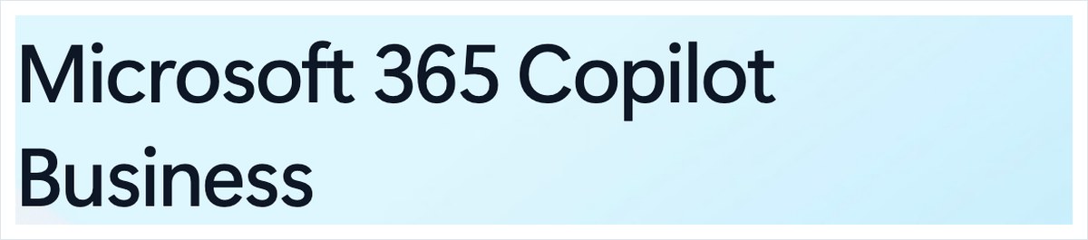 Microsoft 365 Copilot Businessの料金表。1人あたり月2,698円相当（年払い）と表示された画面